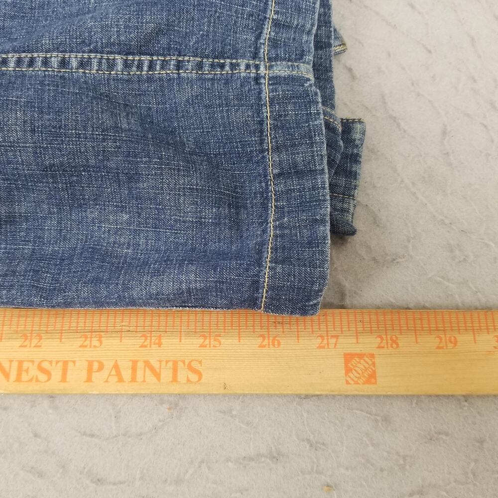 Eddie Bauer Jacket Womens Medium Blue Denim Utility Button Front Pockets Casual - Picture 12 of 12